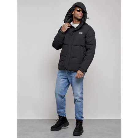 Male Winter jacket, size 54, black color-5