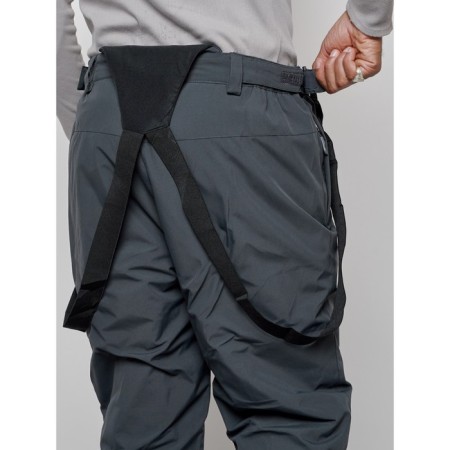 Male winter ski costume, size 54, dark gray color-19