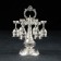 Drinking drink on the stand “Marena”: 6 glasses 30 ml, silver color