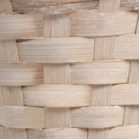 Wicker basket, D13 x h9.5/28 cm, bamboo, gray-4