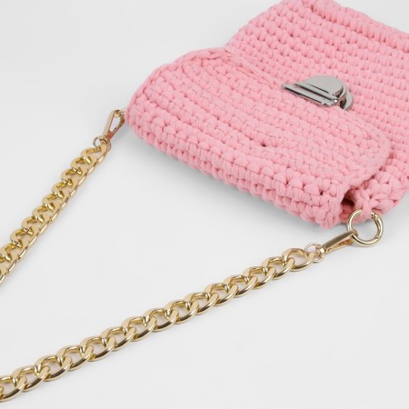 A chain for a bag, with carbines, iron, 22 × 16 mm, 60 cm, gold color-2
