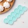 Silicone Mold "Coins-Wishes", D = 3 cm, turquoise color