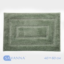 Коврик SAVANNA «Мягкость», 40×60 см, цвет зелёный