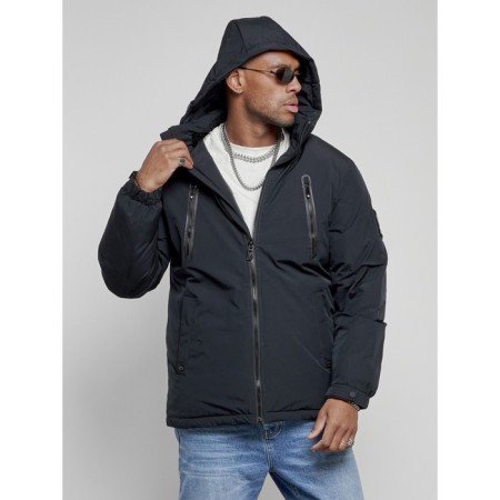 Male jacket, size 58, dark blue color-4