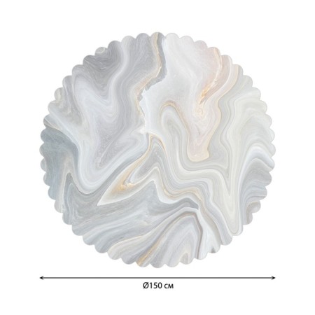 The tablecloth “Marble waves”, round, Saten, d = 150 cm-1