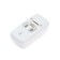 Charger for two AA AA or AAA CHR-57, a folding fork, charge strength 180 mA, white