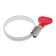 Clamp with the "lamb" Zein English, diameter 32-45 mm, 9 mm width, stainless steel