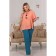 Female blouse, size 48, pink color