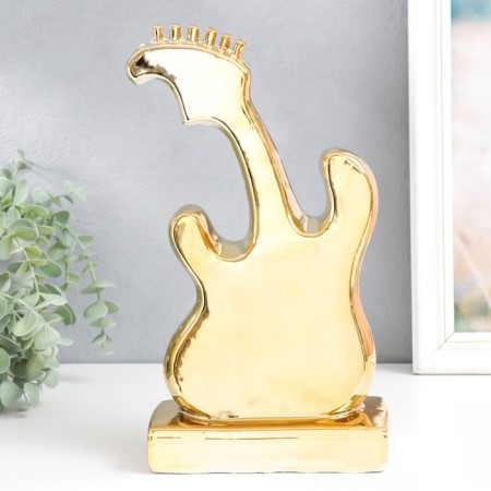 Souvenir ceramics "Electrogitar" gold 30x16x9 cm-2