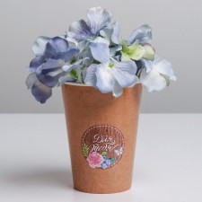 A glass for flowers 