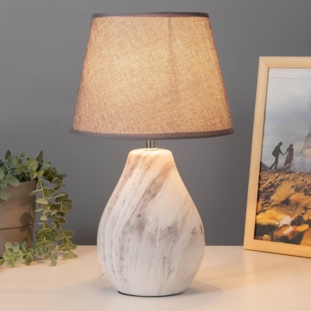 Aletta table lamp E14 40W gray 22x22x38 cm Risalux-1