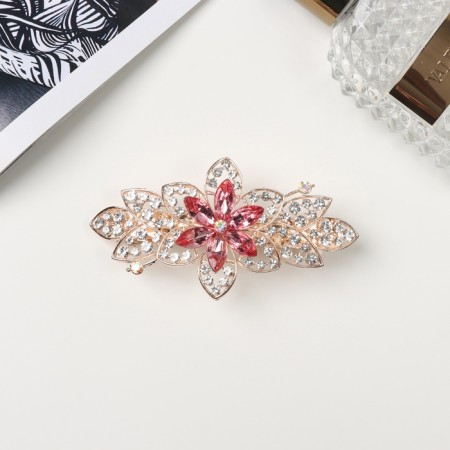 Hair hair clip "Amelia" flower, 8.5 cm, gold
