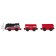 Children's train "Cargo locomotive and 2 cars", on batteries