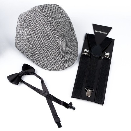 New Year's carnival set "Gangster", (visor+sublains+butterfly), for the New Year-4