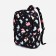 School backpack of textiles with lightning, external pocket, black color
