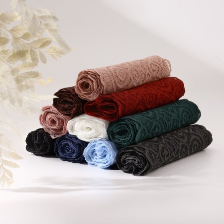 Lace elastic fabric, 180 mm × 2.7 ± 0.5 m, powder color-3