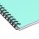 Album for drawing A4 30 sheets, on spirals, Erichkrause, "Pastel Bloom" Plastic Cover Green
