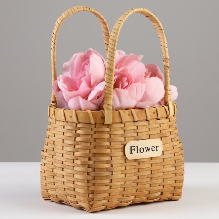 Wicker basket, 19.5 x 14 x 13/27 cm, rattan-1
