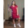 Female dress, size 44, burgundy color