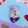 Hair elastic band "Fairy" (set 2 pcs) cherries, 3.5 cm, purple