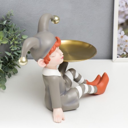 Souvenir Polystone stand "Baby in a costume costume" Gray 28x26x20 cm-1