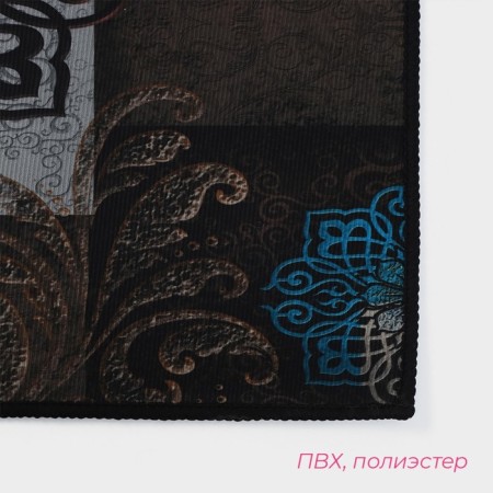 Набор ковриков для дома Доляна «Цвета», 2 шт, 40×60 см, 40×120 см-1