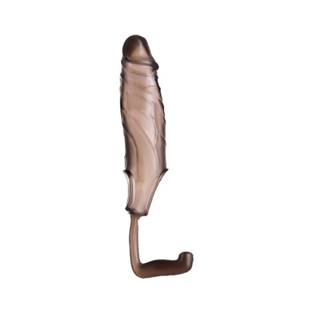 Toyfa Xlover nozzle to increase size, TPE, black, 15.4 cm-1