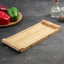 STRIATA supply dish 33 × 14 cm, beige color, bamboo