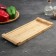 STRIATA supply dish 33 × 14 cm, beige color, bamboo
