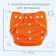 Reusable diaper "lion", 3-15 kg, orange color, crush me