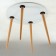 Round table, 900x900x755, Gray Kameno