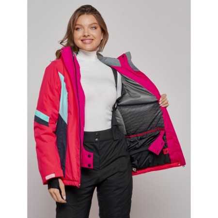 Ski jacket women's winter, size 48, pink color-9