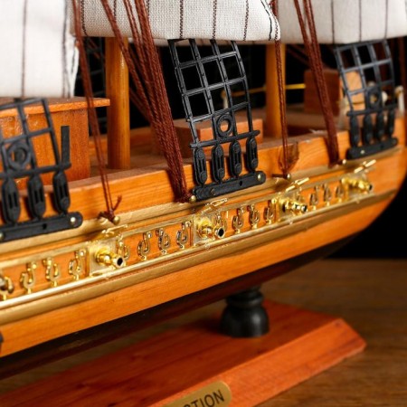 Souvenir medium -sized “Astrilde” ship, light tree, beige sails, 48.5x4x8 cm-4