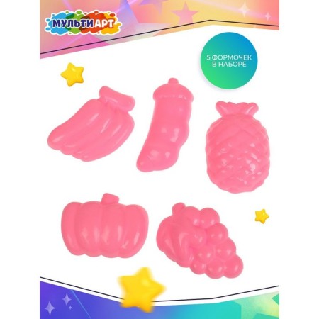 Kinetic sand "Cheburashka", with molds in a bucket, blue color, 500 g-2
