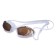 ATEMI N9101M swimming glasses, silicone, white/orange color