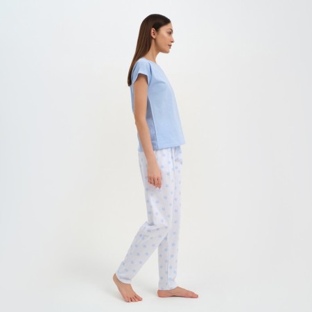 Pajama female kaftan "stars" pants, T -shirt, p. 40-42-1