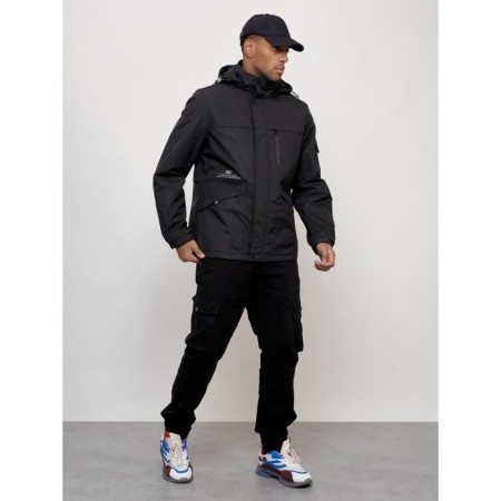 Sports male jacket, size 56, black color-9