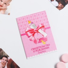 Folder for birth certificate 