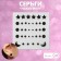 Earrings "Stickers" Cosmos, black color