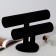 Catch for watches, bracelets, two -level, phlock, heart, 26 × 11 × 18 cm, d = 5 cm, black color is black