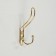 Hook furniture tundra TKT002, three -rod, gold, 4 pcs TMP