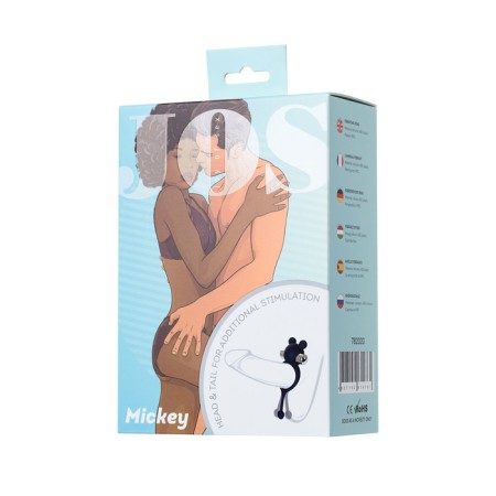 Vibrocolor with a tail Jos Mickey, silicone, blue, 12.5 cm-5