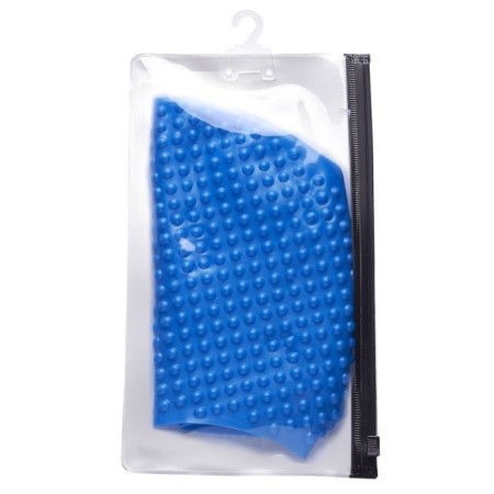 ATEMI BS60 swimming cap, silicone, blue color-4