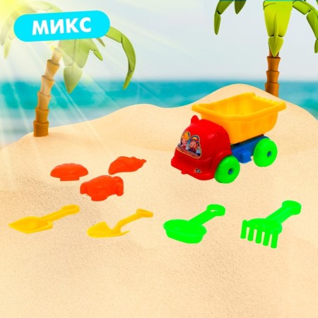 Sanding set "Truck", 8 items, MIX colors-6