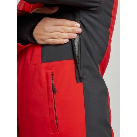 Ski jacket female, size 42, red color-4
