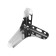 Furniture support Cappio Light OP04, h = 100 mm. 8.5*8.5, chromium color