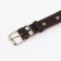 Collar leather reinforced with a kapron with a half-ring, 62 x 3.5 cm, Osh 33-60 cm, brown