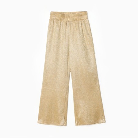 Elegant pants for girls KAFTAN Size 32 (110-116 cm), gold-2
