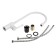 Kitchen mixer Zein Z3744, "droplet", single -leaf, pour height 26 cm, white
