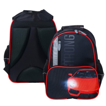 School backpack, 37 x 26 x 13 cm, ergonomic back, calligrata orth "machine"-5